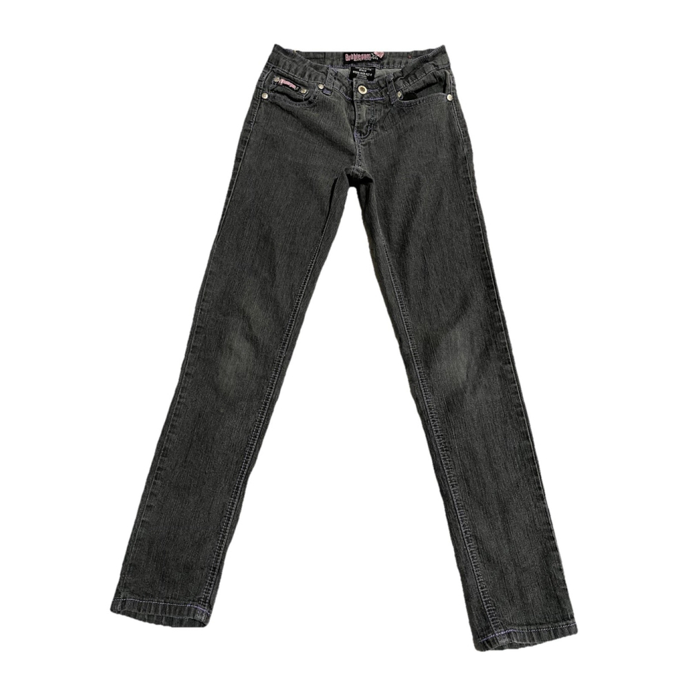 Bubblegum USA Girls Dark Gray Straight Leg Jeans Size 10